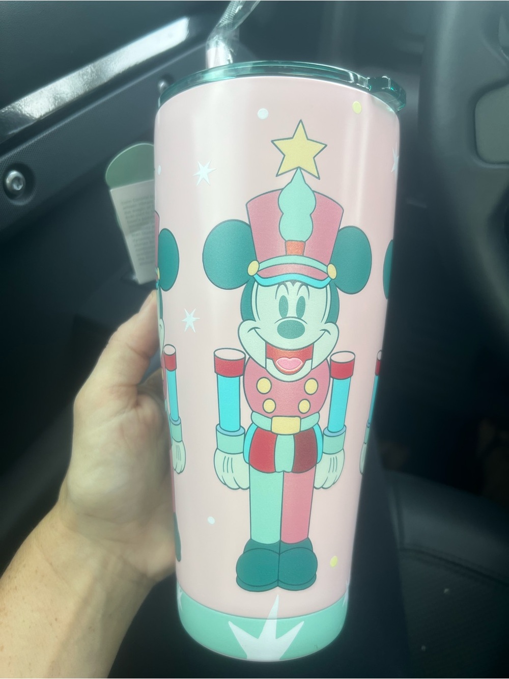 Disney Minnie Mouse Nutcracker Travel Tumbler - Pink & Teal